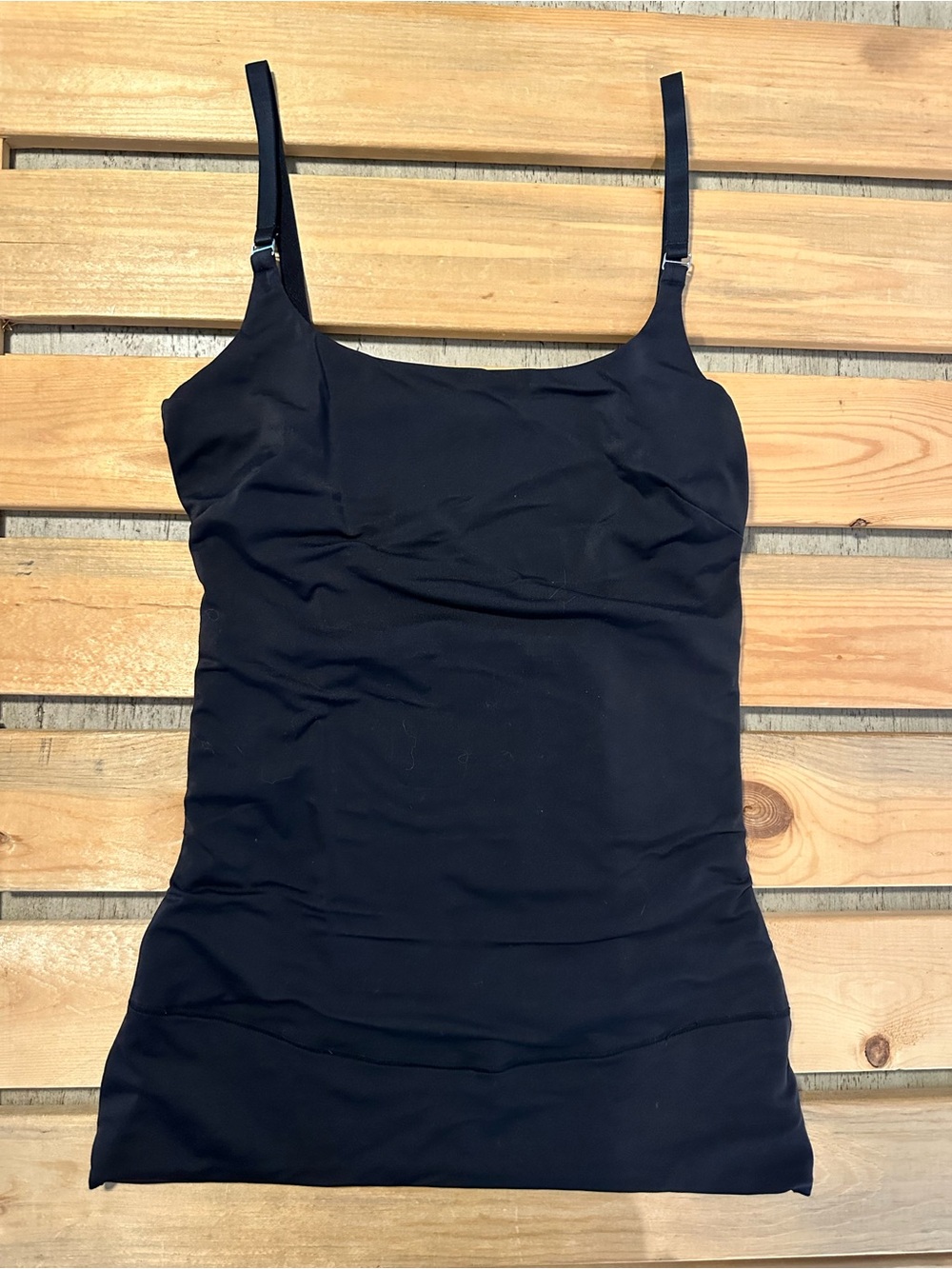 Assets by Spanx black seamless camisole size small